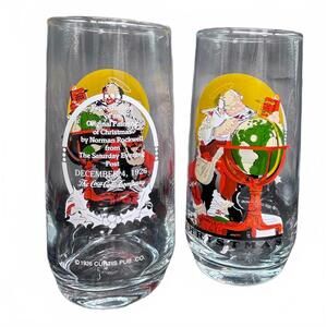 Vintage Coca-Cola Norman Rockwell "Christmas" Glasses – Dec 4, 1926